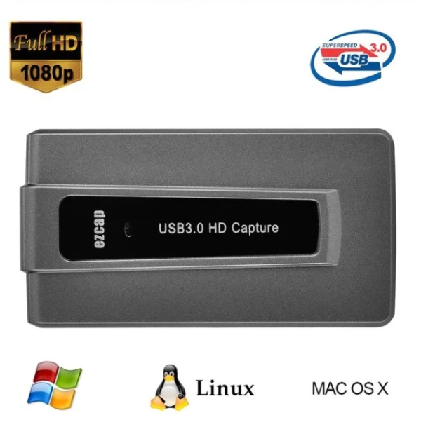Capturadora De Vídeo Hdmi Hd 1080p Usb 3.0 Streaming Ezcap28