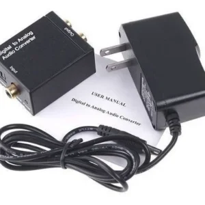 Convertidor Audio Digital Toslink A Rca Análogo + Cable