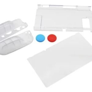 Protector Silicona 6 En 1 Nintendo Switch Estuche+funda+mica