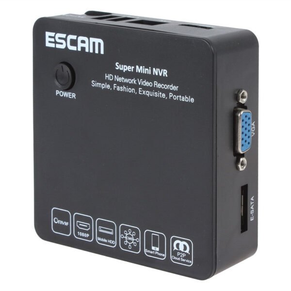 Min Nvr Portatil 8ch Hd 5mp 1080p 960p H.264 Escam Onvif