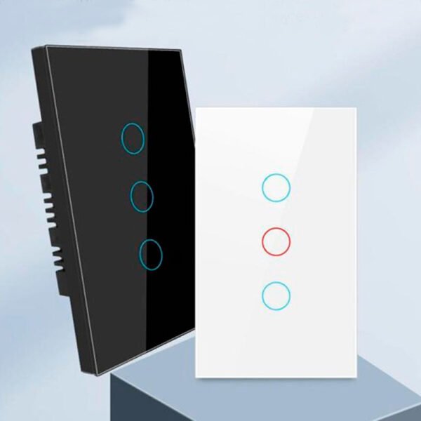 Interruptor Wifi Tuya Luces Inteligentes Domotica RF sin neutro triple
