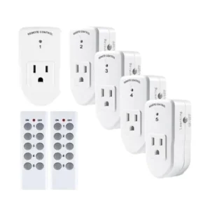 Interruptor 5 Tomacorriente Eléctrico Inalámbrico 2 Control