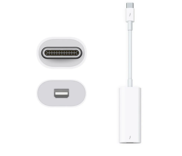 Adaptador original para Apple Thunderbolt 3 macho a Thunderbolt 2 hembra