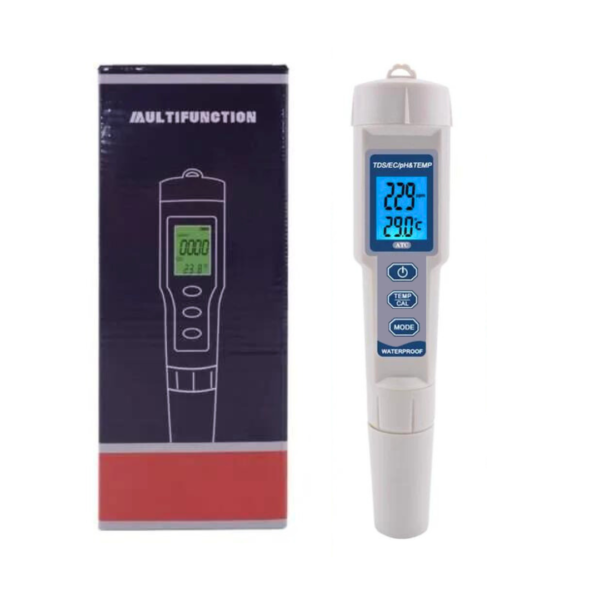 Medidor 4 En 1 Calidad Agua Multifuncion TDS EC PH TEMP
