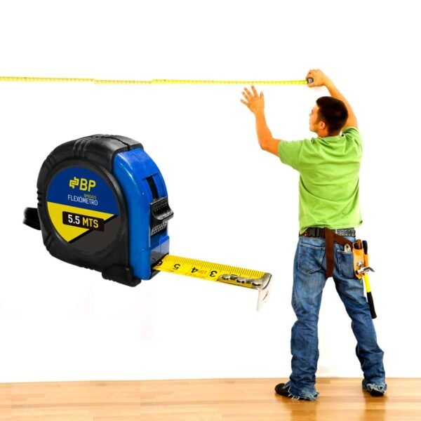 Flexometro De 5.5mtsx19mm Con Antideslizante Metrospulgadas