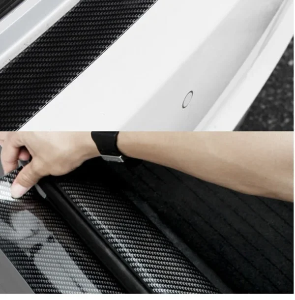 Protector Fibra De Carbon Sticker Resistente Guarda Auto