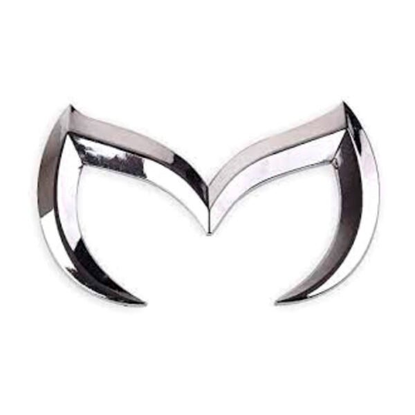 Emblema Sello Logo Mazda 3 5 6 Tipo Batman Plateado 3d